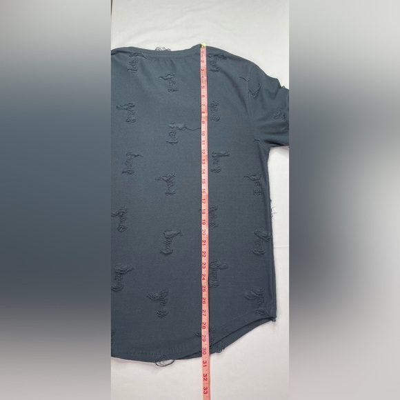 Nova Industries Destructed T-Shirt Dark Slate Gray Size Medium - Picture 10 of 10